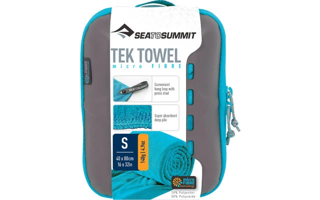 Sea To Summit TEK Frottee Mikrofaser Handtuch Small Lime – Bild 6