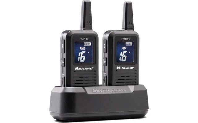 Midland 777 Pro PMR446 Sprechfunkgeräte 2 Stück Inkl. Akkus Und Ladegerät – Bild 3
