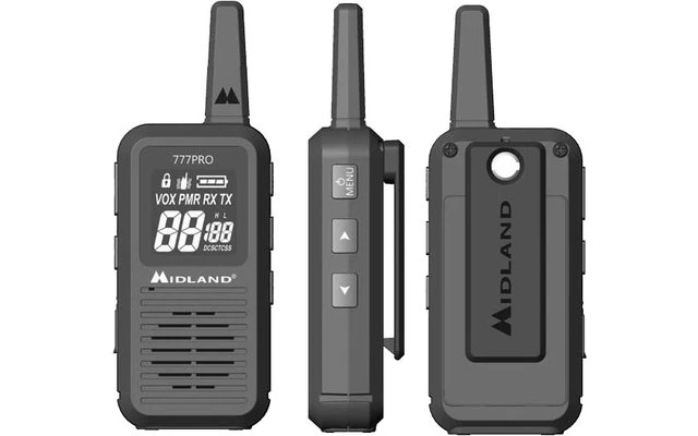 Midland 777 Pro PMR446 Sprechfunkgeräte 2 Stück Inkl. Akkus Und Ladegerät – Bild 4