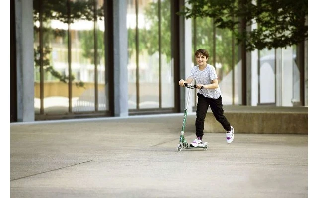 Micro Sprite LED Klappbarer Aluminium Scooter Mit LED-Rollen Wald Grün – Bild 5