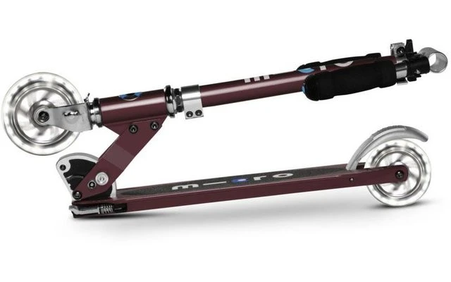 Micro Sprite LED Klappbarer Aluminium Scooter Mit LED-Rollen Wald Grün – Bild 6