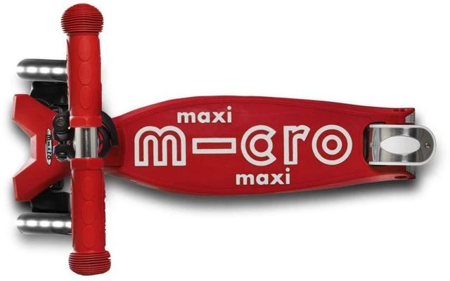 Micro Maxi Deluxe LED Kinder Kickboard Rot – Bild 6