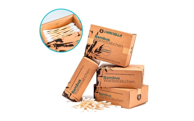 Chinchilla Wattestäbchen Aus Bambus Plastikfrei 200 Stück