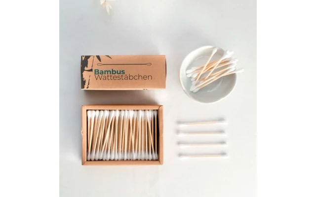 Chinchilla Wattestäbchen Aus Bambus Plastikfrei 200 Stück – Bild 6