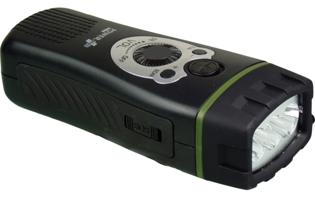 PowerPlus Wolf Dynamo USB LED Taschenlampe Und Radio 3,6 V 80 MAh – Bild 3