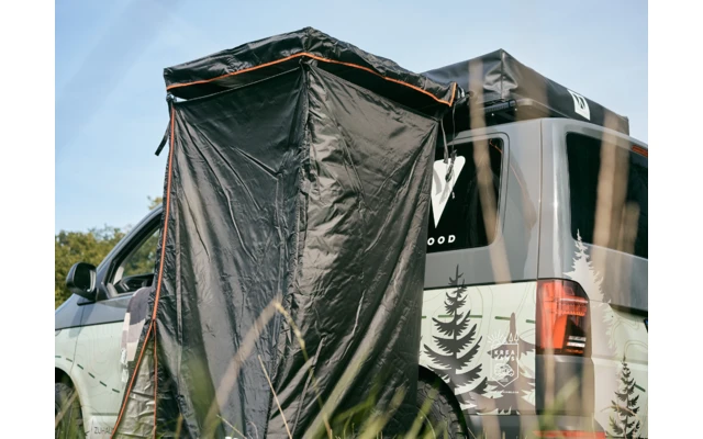 Vickywood Duschzelt Mit Regenhaube 100 Cm Schwarz – Bild 4